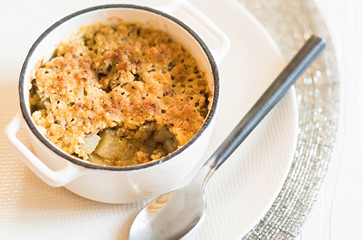 Crumble de foie gras