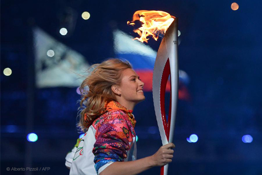 Flamme olympique JO Sotchi 2014