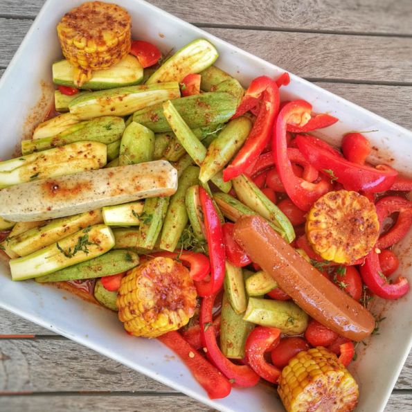Visuel d'un barbecue végan