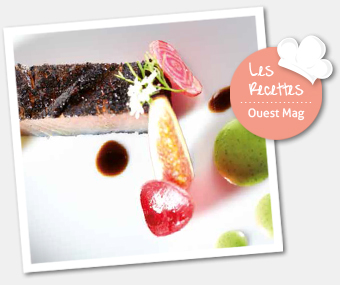 Recette Ouest Eric Guérin : thon brûlé à la feuille de figue