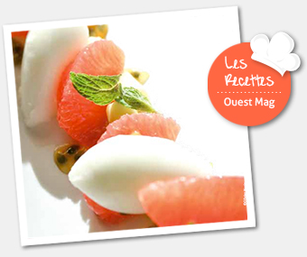 Agrumes, passion et sorbet citron vert