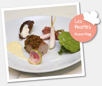 Filet migon bio en croute, purée d'émeraude et betterave