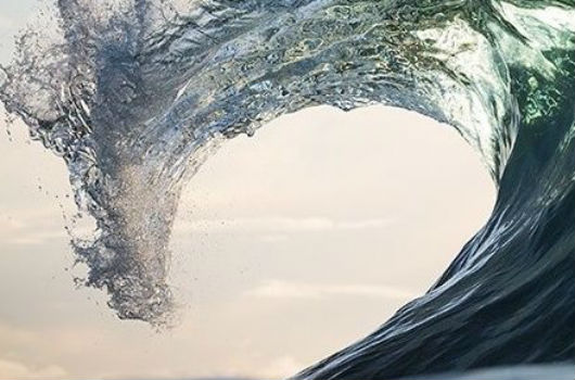 vague dans l'ocean