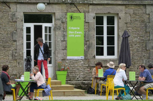 creperie pour la restauration au domaine de kerguehennec