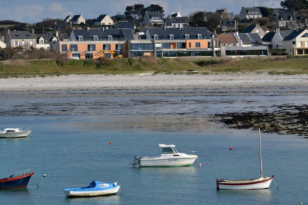 vue retaurant chateau de sable a porspoder